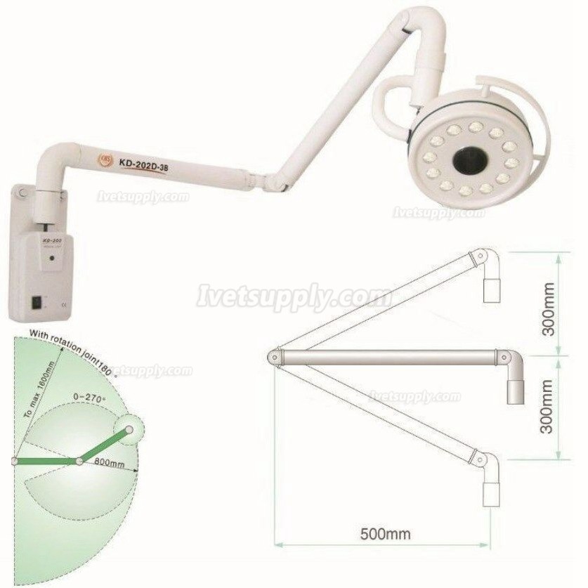 KWS® 36W Hanging Surgical Lights KD-202D-3B