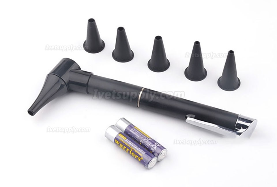 2pc Portable Otoscope LED light Mouth eyes nasal cavity With 5 otoscopes head Multifunction Otoscope sets