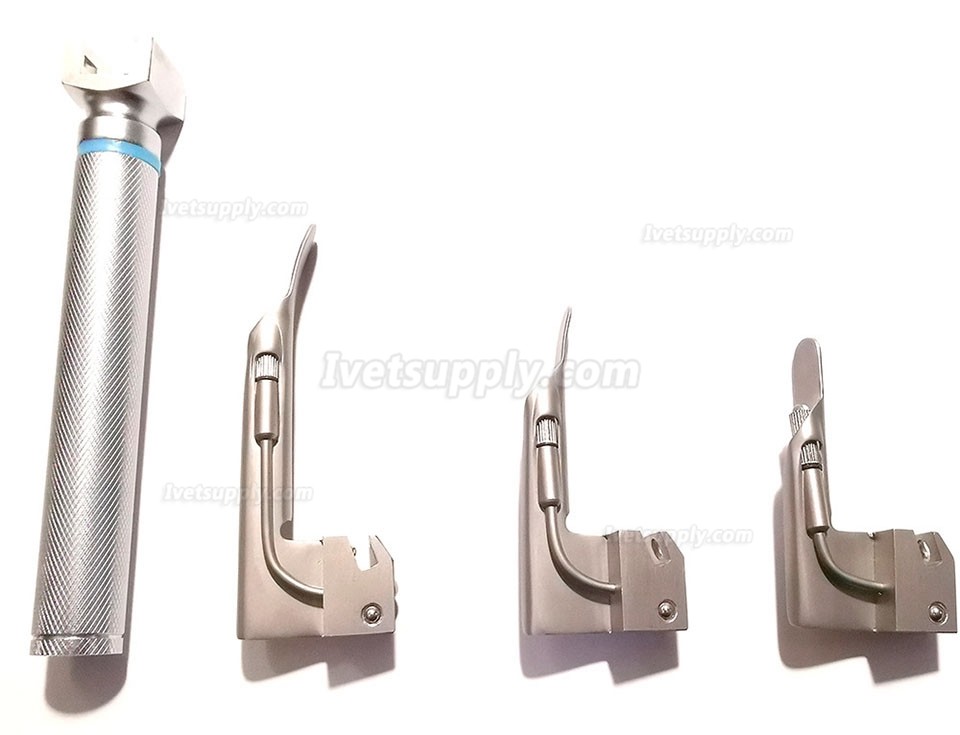 Veterinary Laryngoscope LED Stainless Steel Animal Intubation Anesthesia Laryngoscope