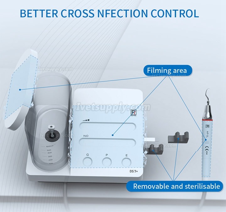 Refine MaxPiezo7/DS7 Veterinary Ultrasonic Dental Scaler Root Canal irrigation Scaler