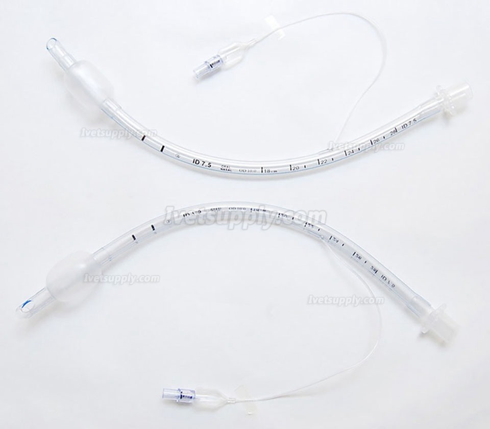 5pcs 6.5-10.5mm Veterinary Endotracheal Tube Reinforced Airway Dog Endotracheal Intubation