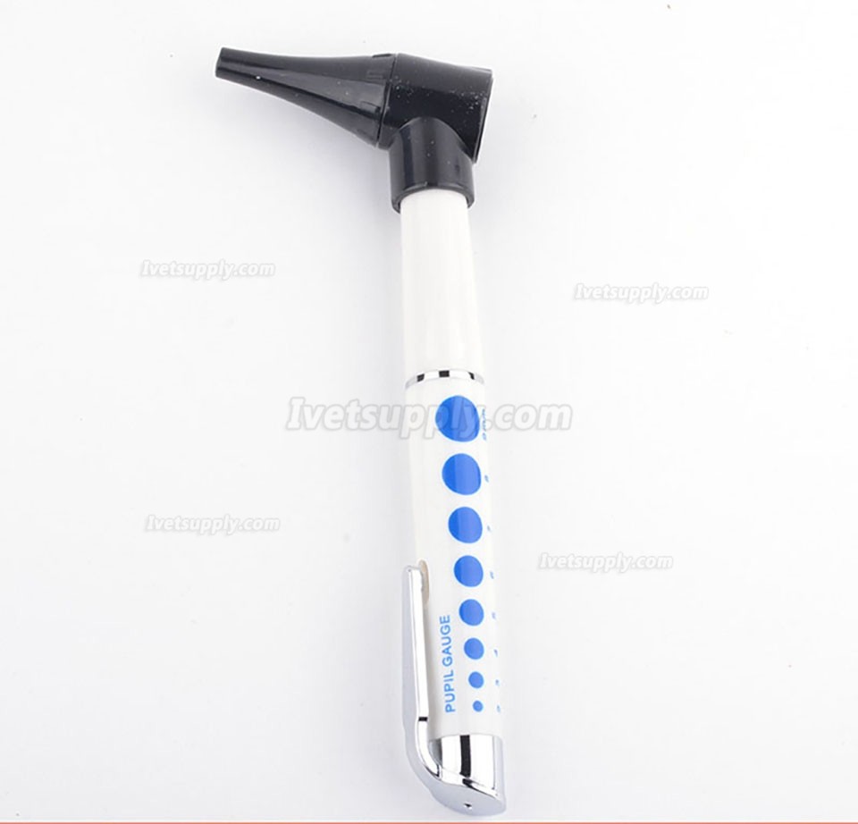 Mini Veterinary Otoscope ABS Material LED Yellow White Light Pet Animal Otoscope