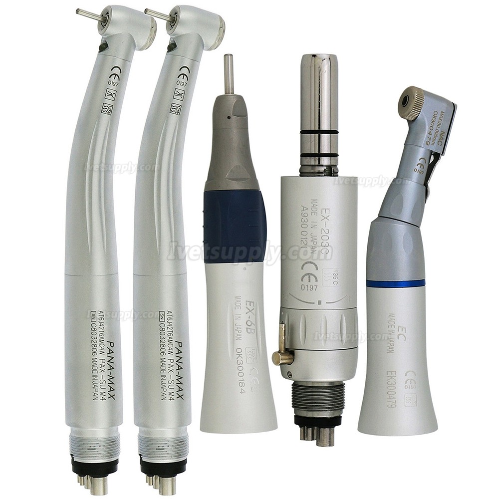 Veterinary Dental Led High Speed Handpiece PANA-MAX Low Speed Kit EX-203C 2/4 Hole Veterinary Dental Led High Speed Handpiece PANA-MAX Low Speed Kit EX-203C 2/4 Hole