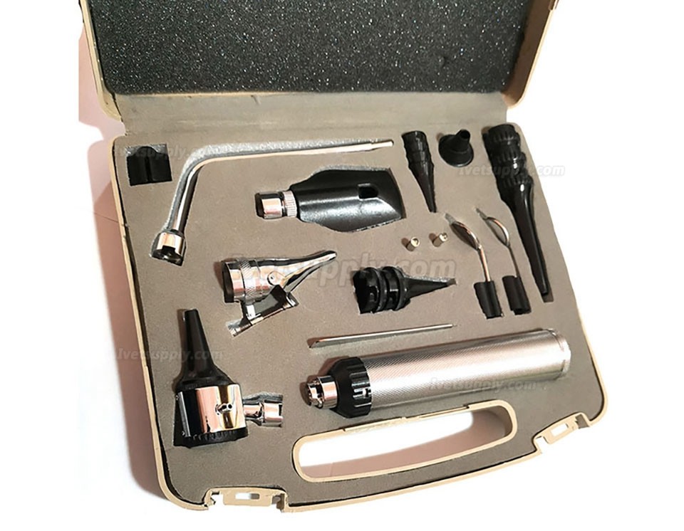 Veterinary Multifunction Otoscope Set Include laryngoscope+Nose Expander+Otoscope