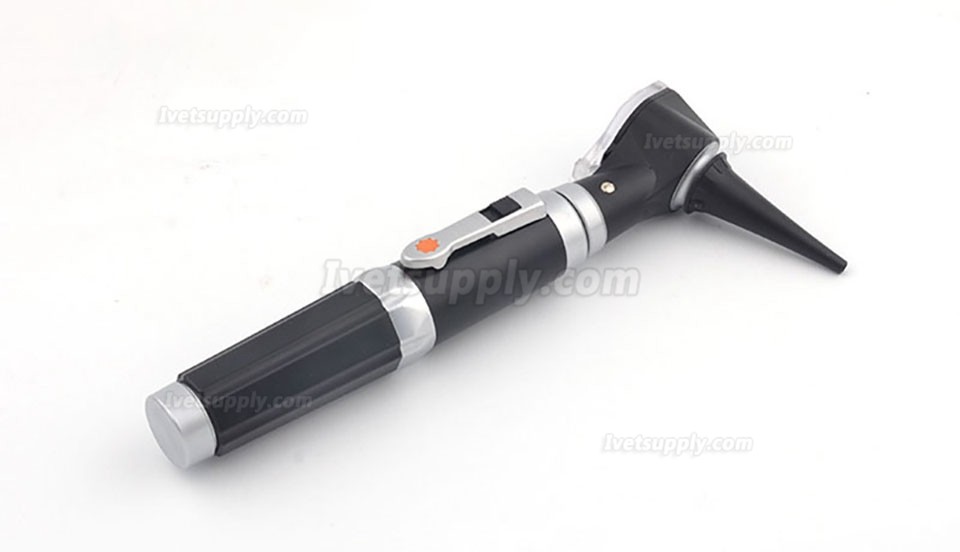 Portable Medical Veterinary Otoscope LED Lighting 2.4mm 3mm 4mm 5mm 4 Diameters