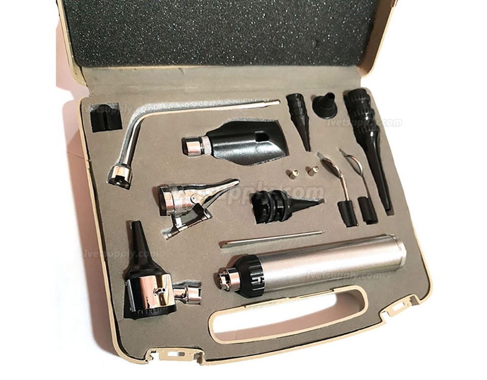 Multifunction Veterinary Otoscope laryngoscope Nose Expander Otoscope Set