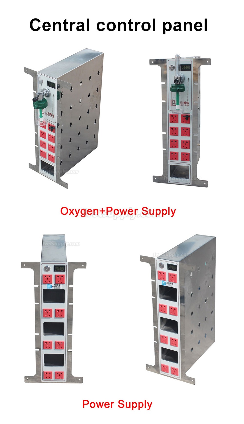 Veterinary Hospital Stainless Steel Oxygen Chamber Cage Animal Hospitalization Cage - 4 Units Veterinary Hospital Stainless Steel Oxygen Chamber Cage Animal Hospitalization Cage - 4 Units
