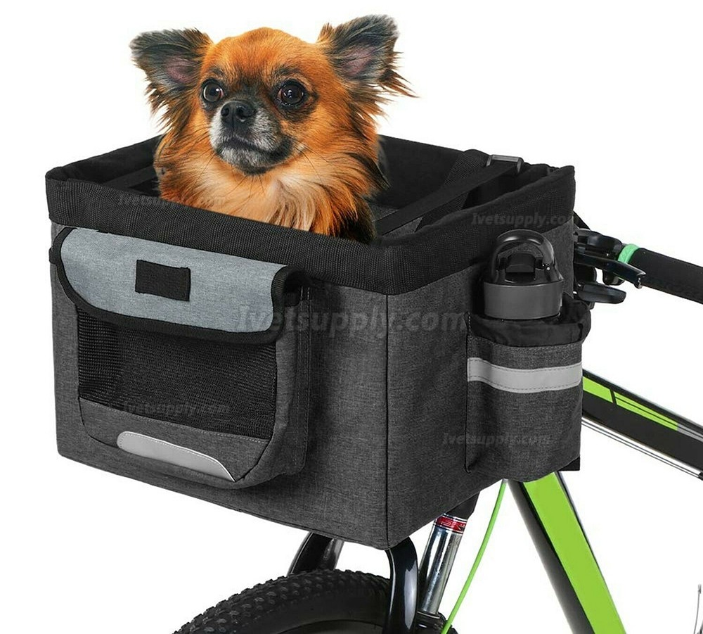 Portable Pet Bike Baskets Small Pet Cat Dog Bag Carrier