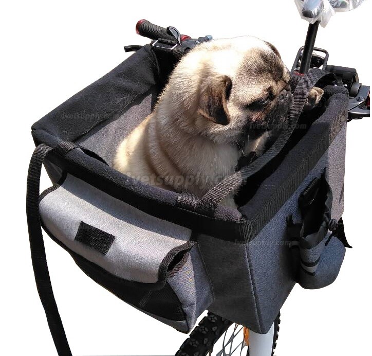 Portable Pet Bike Baskets Small Pet Cat Dog Bag Carrier