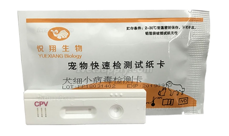 YUEXIANG Pet Quick Test Strip CDV CCV CPV FPV Test  for Dog and Cat