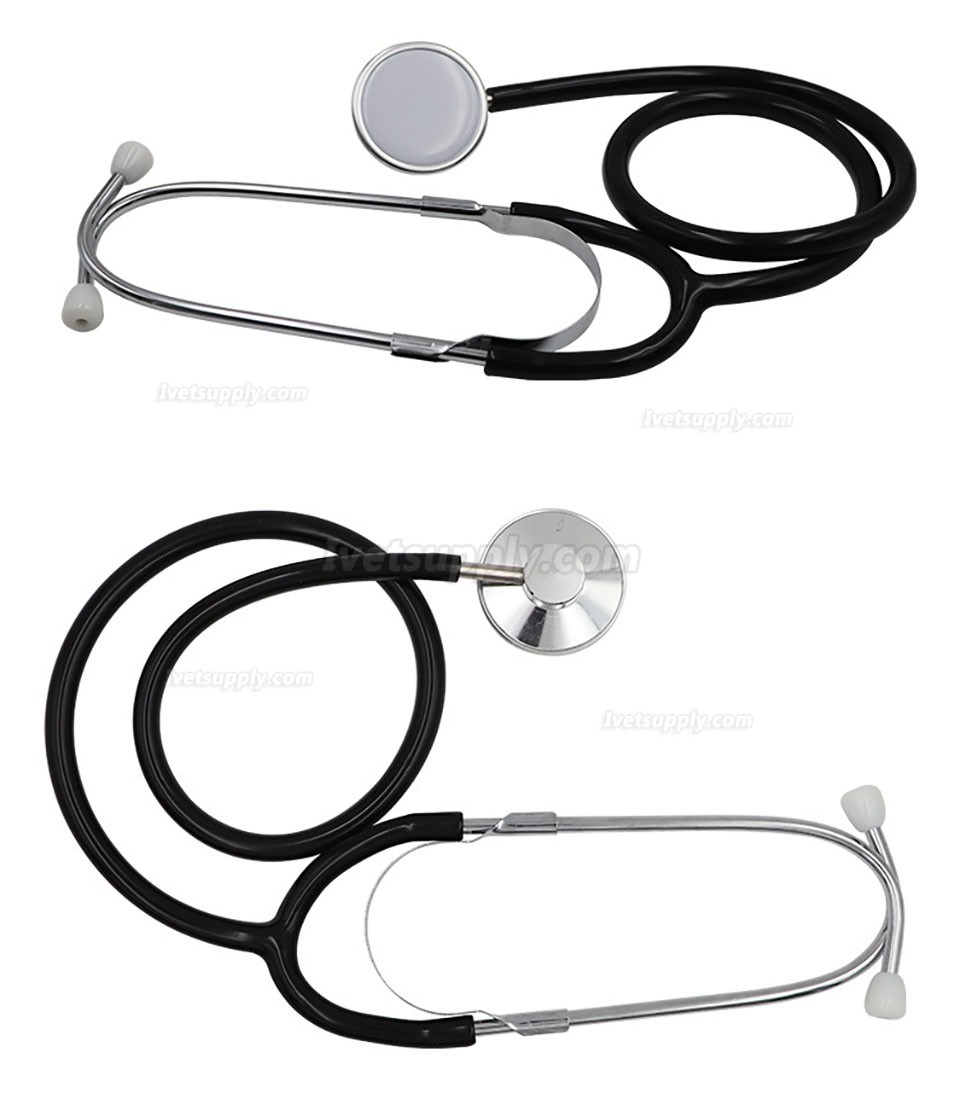 2pcs Veterinary Stethoscope Double Head Tube Vet Animal Stethoscope