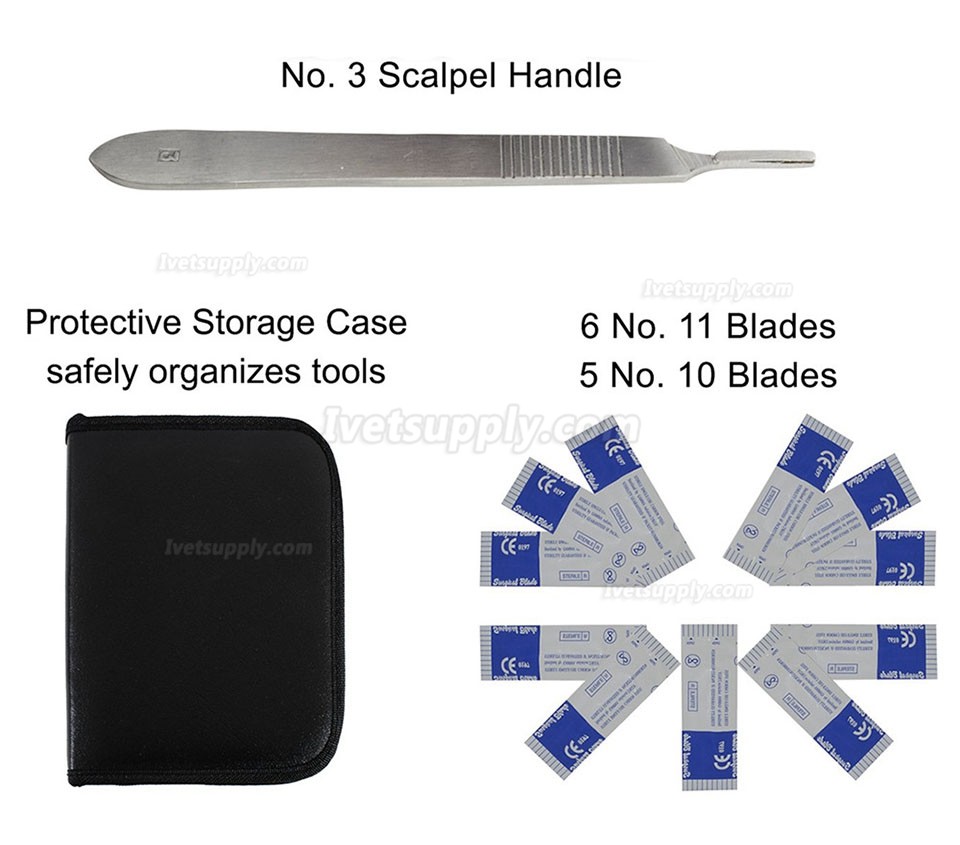 22Pcs Veterinary Surgery Instruments Stainless Steel Dissection Tools Kit