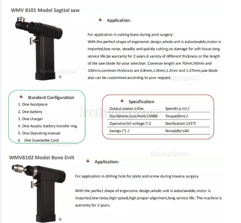 Bojin BJ8101veterinary new hot selling quality medical multi function veterinary bone drill