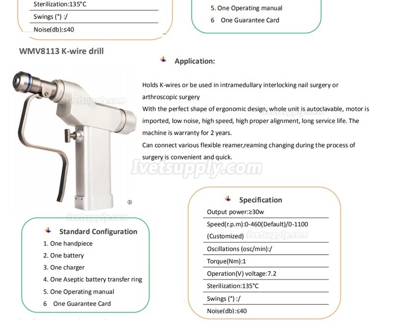 Bojin BJ8101veterinary new hot selling quality medical multi function veterinary bone drill