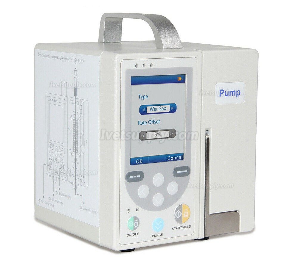 CONTEC SP750 Veterinary Volumetric Infusion Pump IV Fluid Control Syringe Pump, Alarm, LCD