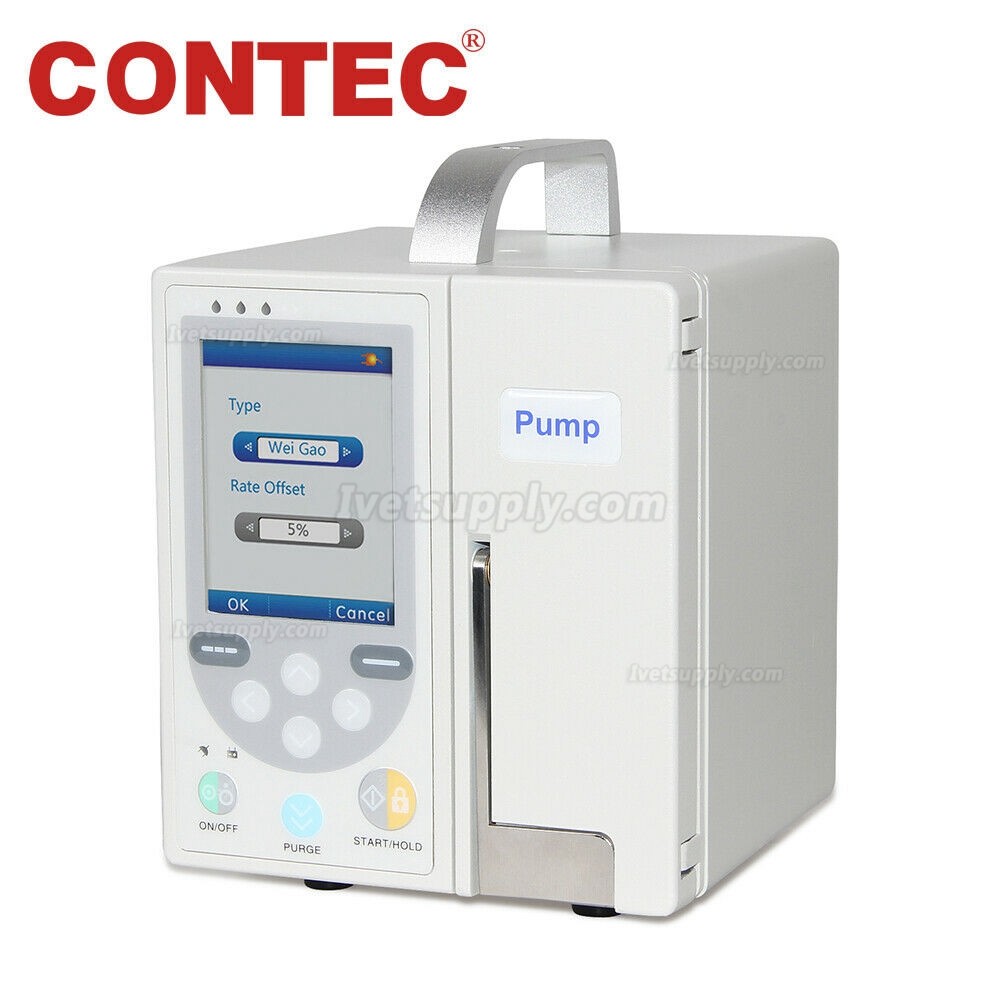 CONTEC SP750 Veterinary Volumetric Infusion Pump IV Fluid Control Syringe Pump, Alarm, LCD