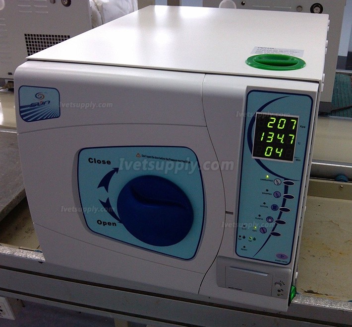 Sun® SUN-II-D 23L Veterinary Autoclave Sterilizer Vacuum Steam with Printer