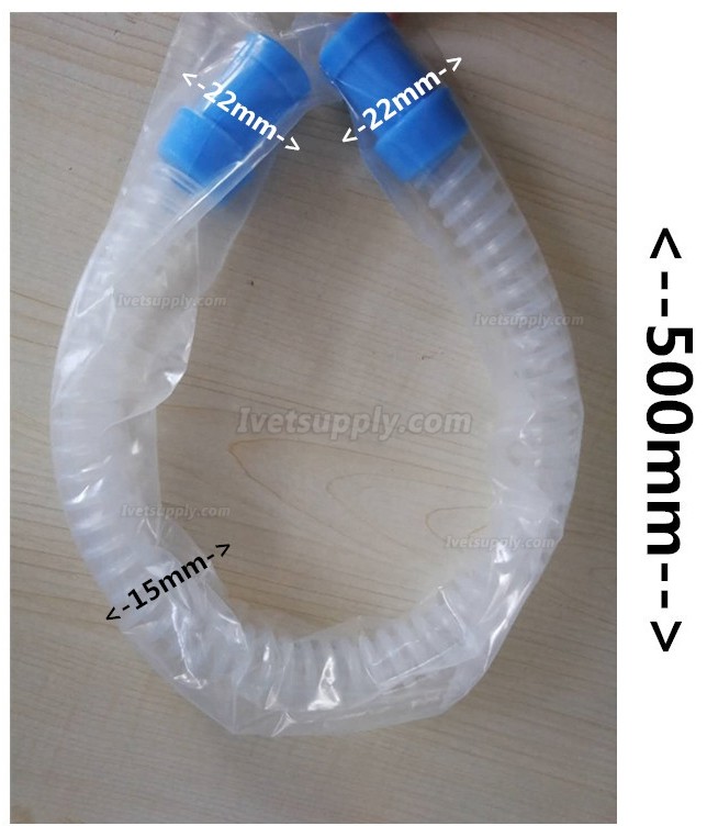 3Pcs Veterinart Anesthesia Breathing Circuit
