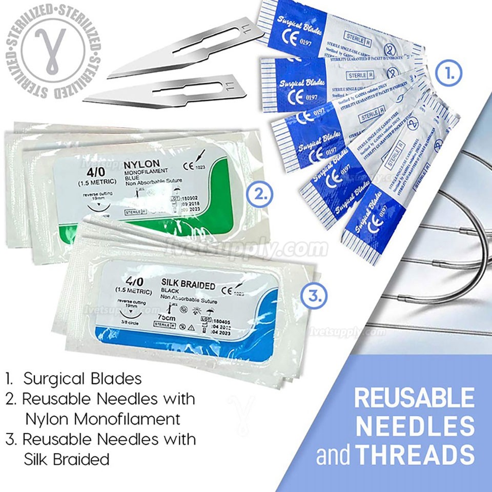 Veterinary Suture Instruments Silicone Suture Practice Tool