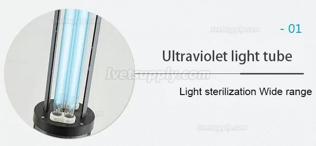 150-200W UV+ Ozone Sterilizer Lamp Automatic Telescopic Disinfection Light Human Body Induction with Wheels