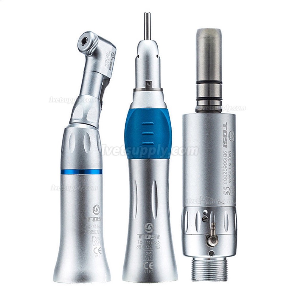 TOSI Veterinary Dental Handpiece Straight Contra Angle Air Motor 2/4Hole TX-414B TOSI Veterinary Dental Handpiece Straight Contra Angle Air Motor 2/4Hole TX-414B