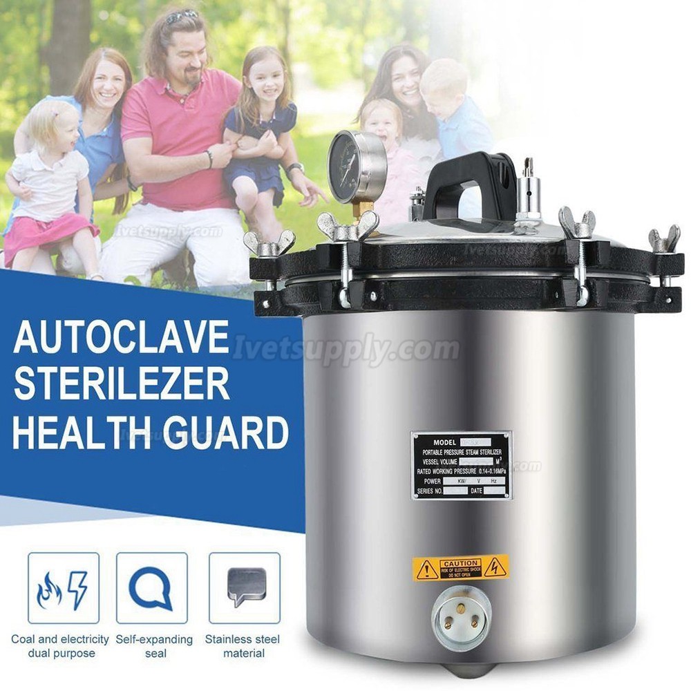 18L Veterinary /Dental/ Tattoo Autoclave Sterilization High Pressure Steam Sterilizer 18L Veterinary /Dental/ Tattoo Autoclave Sterilization High Pressure Steam Sterilizer