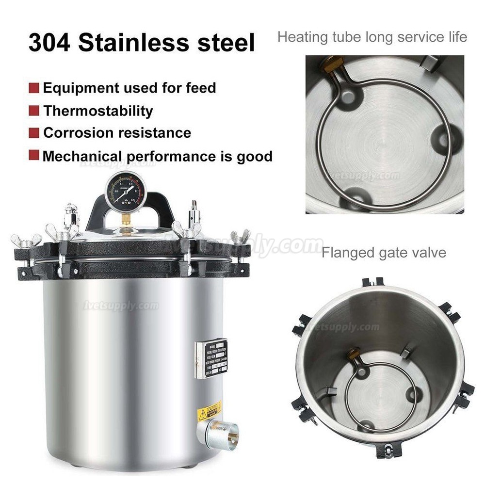 18L Veterinary /Dental/ Tattoo Autoclave Sterilization High Pressure Steam Sterilizer 18L Veterinary /Dental/ Tattoo Autoclave Sterilization High Pressure Steam Sterilizer
