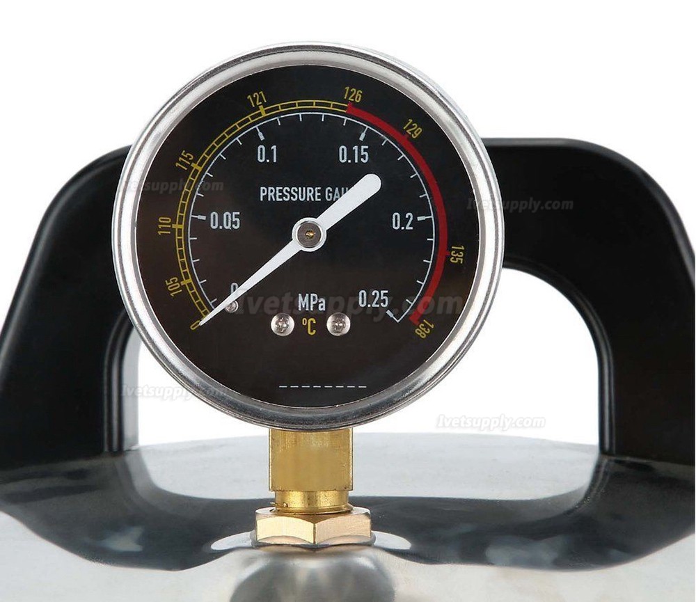 18L Veterinary /Dental/ Tattoo Autoclave Sterilization High Pressure Steam Sterilizer