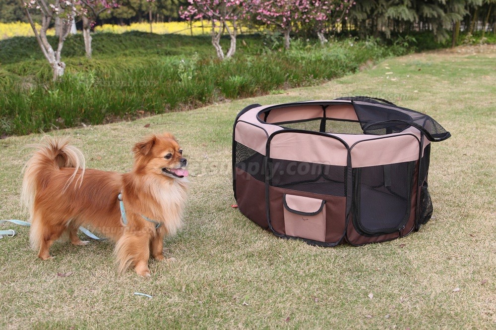 Folding Pet Playpen Camping Tent Pet Cages