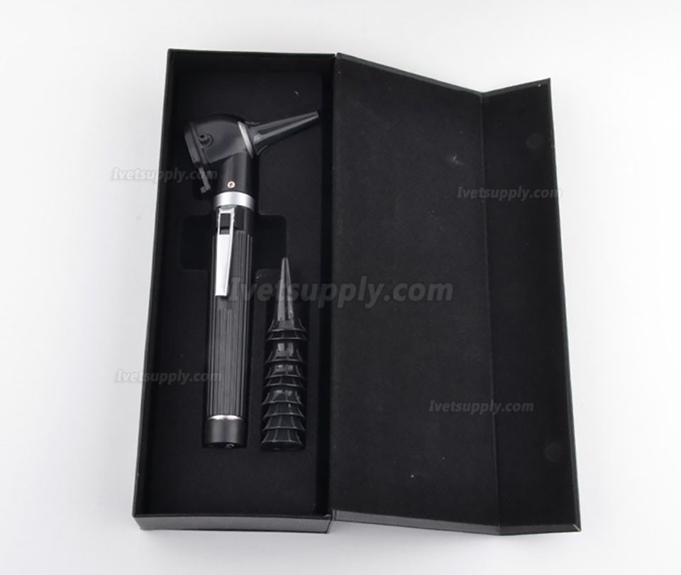 Veterinary Fiber Optic Otoscope Multifunction Animal Pet Ear Examination Tool