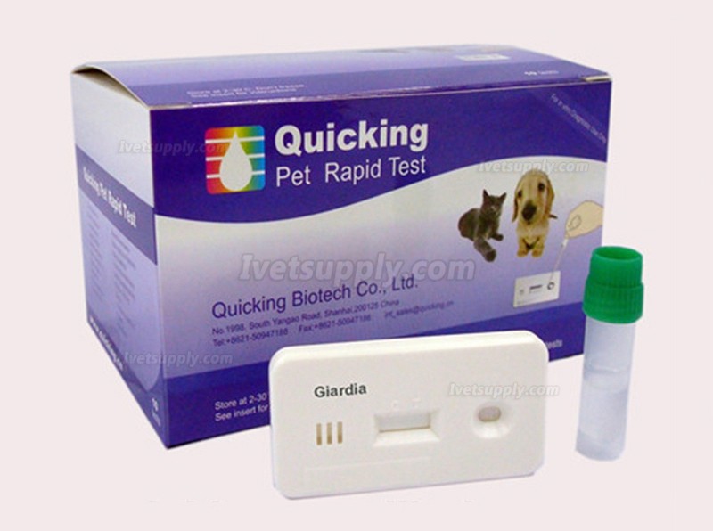 Quicking Veterinary Canine Giardia Ag Triple Rapid Test Dog Giardia Test Strip