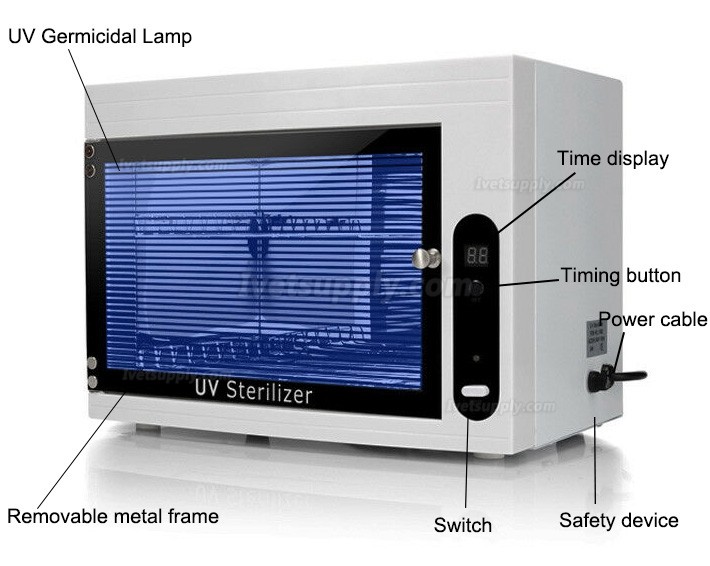 15L Ozone + UV Disinfection Box Home Commercial UV Sterilizer Cabinet