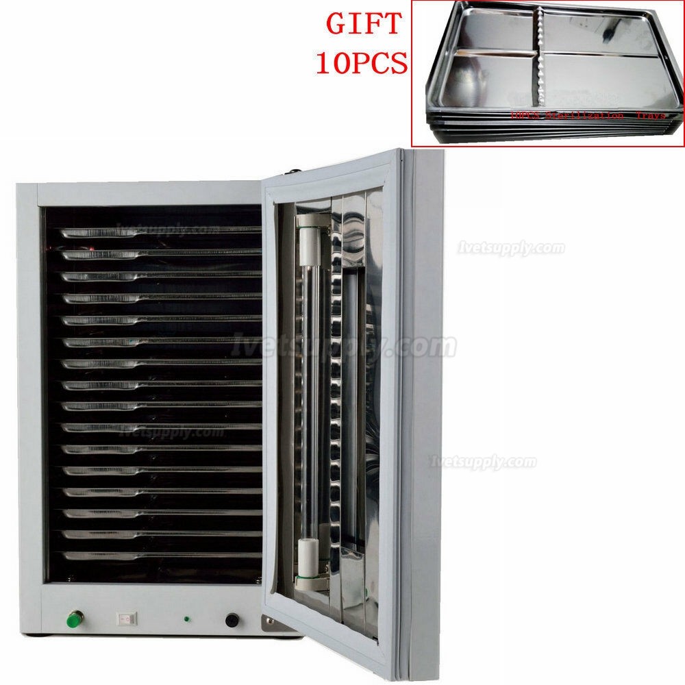27L Veterinary Medical Surgical Instruments UV Sterilizer Disinfection Cabinet 110V/220V