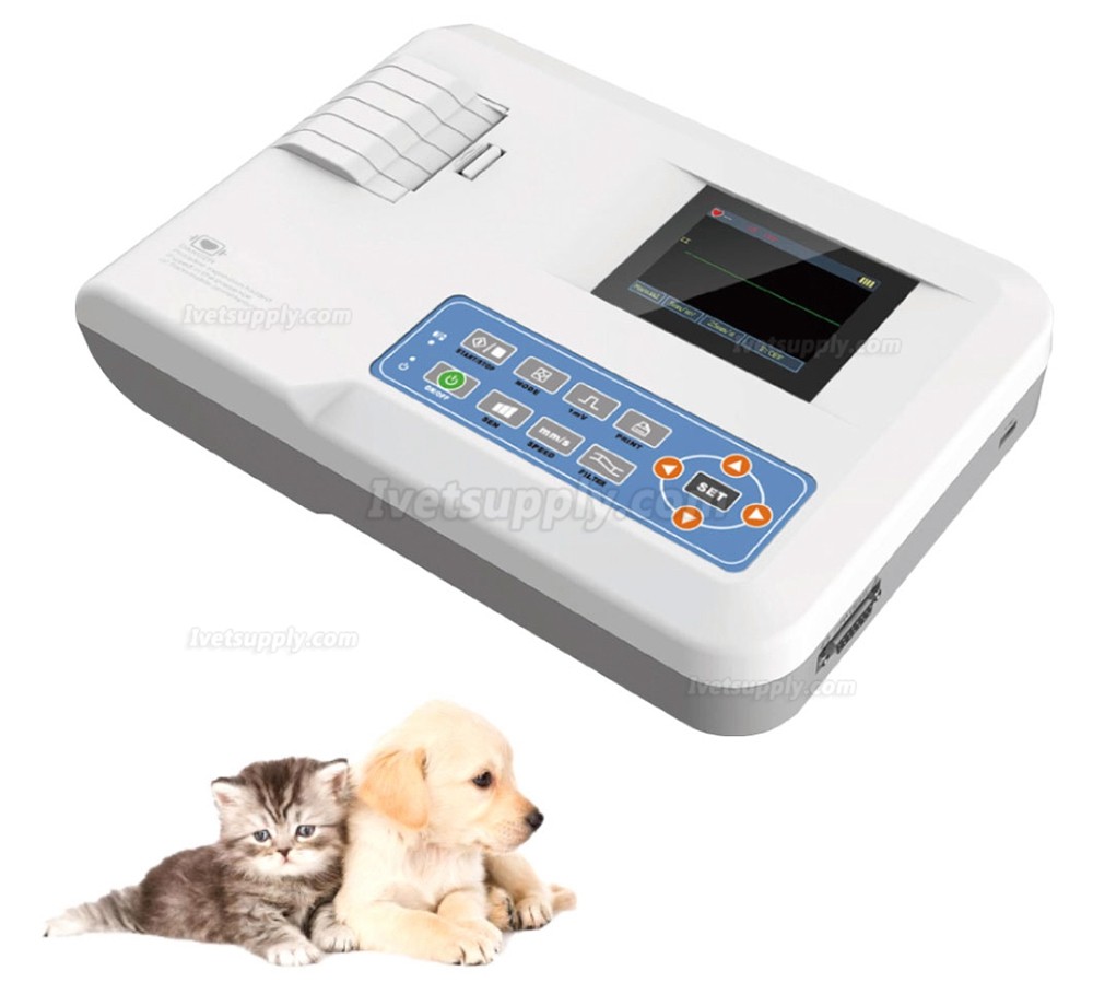 Vet-100G Portable Veterinary Single Channel ECG Machine