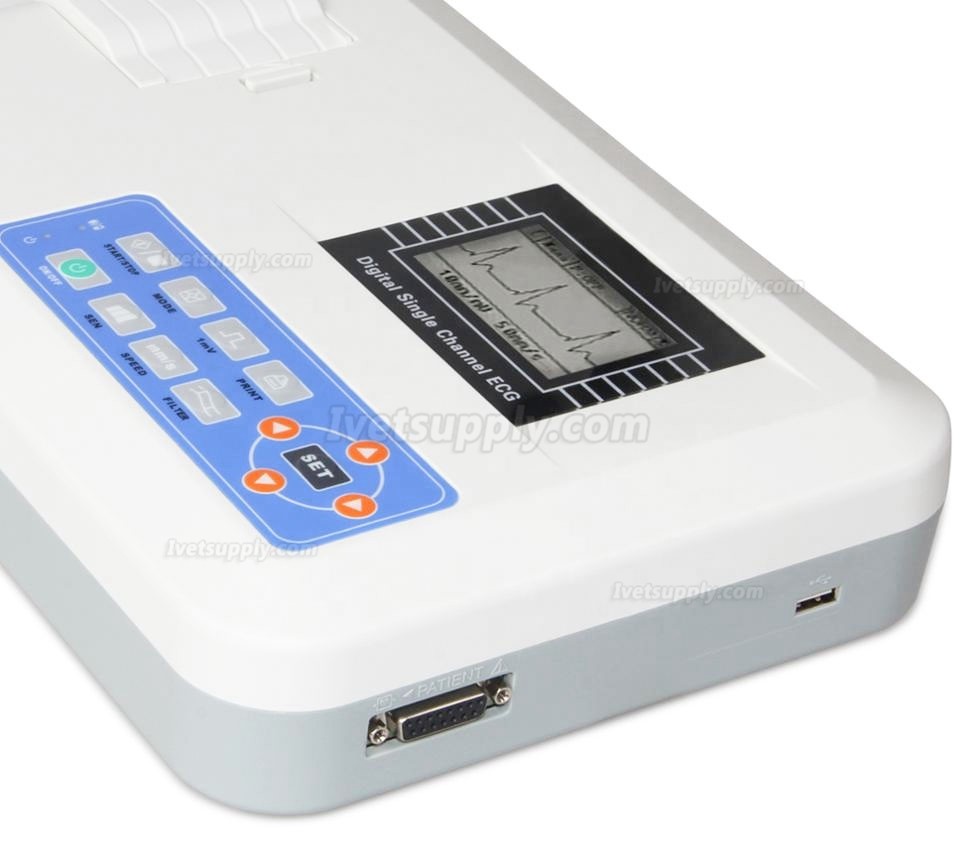 Vet-100G Portable Veterinary Single Channel ECG Machine