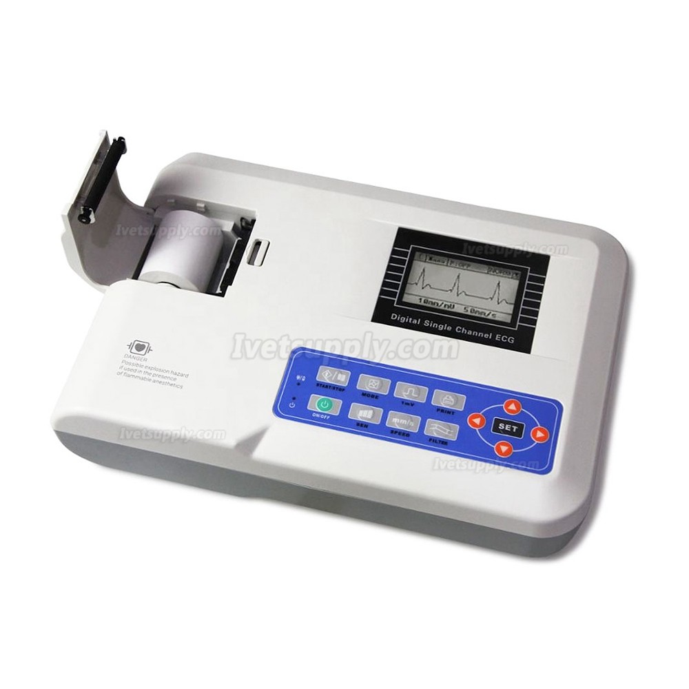 Vet-100G Portable Veterinary Single Channel ECG Machine