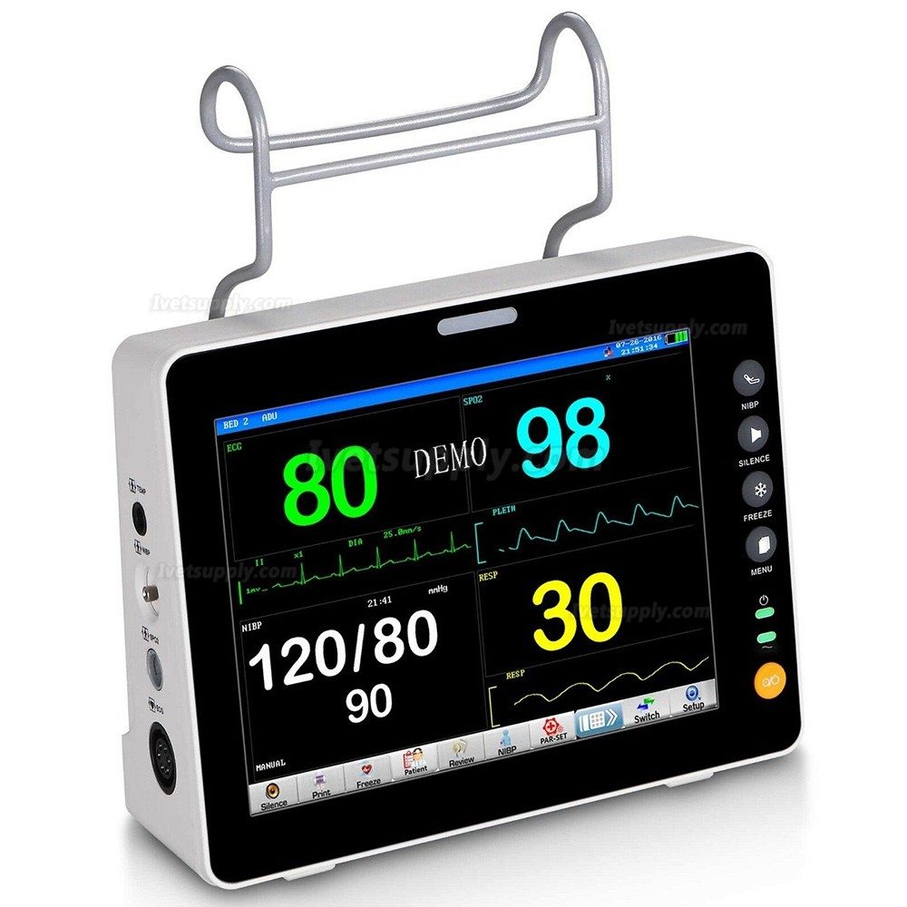 Veterinary Portable Patient Monitor Vet Vital Signs Monitor for Cats ...