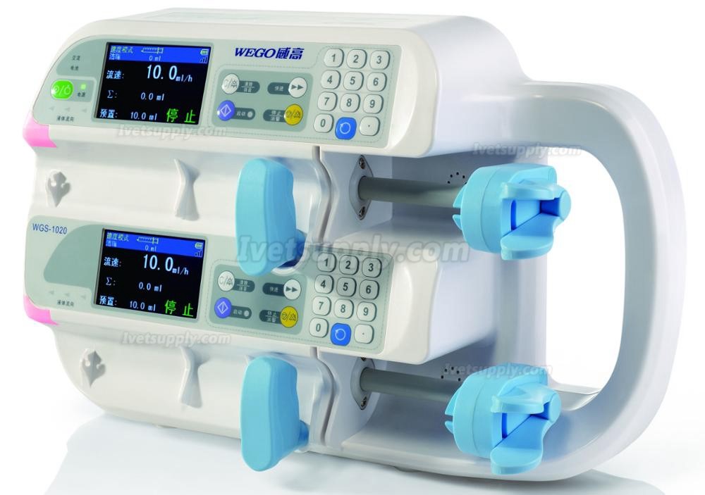 WEGO WGS-1020 Veterinary Double Four Channel Syringe Pump for Medical Use