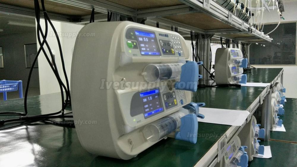 WEGO WGS-1020 Veterinary Double Four Channel Syringe Pump for Medical Use