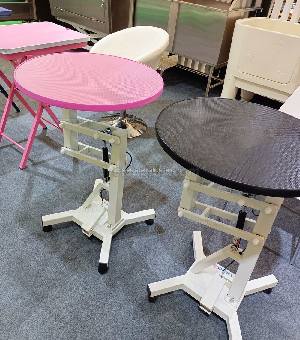 Pet Pneumatic Grooming Round Table High Adjustable Rotatable Table-top for Cat Dog Small Animal WN-209 Pet Pneumatic Grooming Round Table High Adjustable Rotatable Table-top for Cat Dog Small Animal WN-209