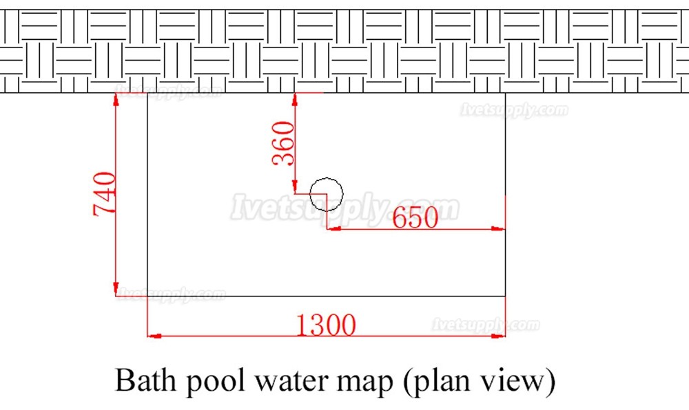 Stainless Steel Dog Cat Pet Sliding-door Bath Sink WT-11