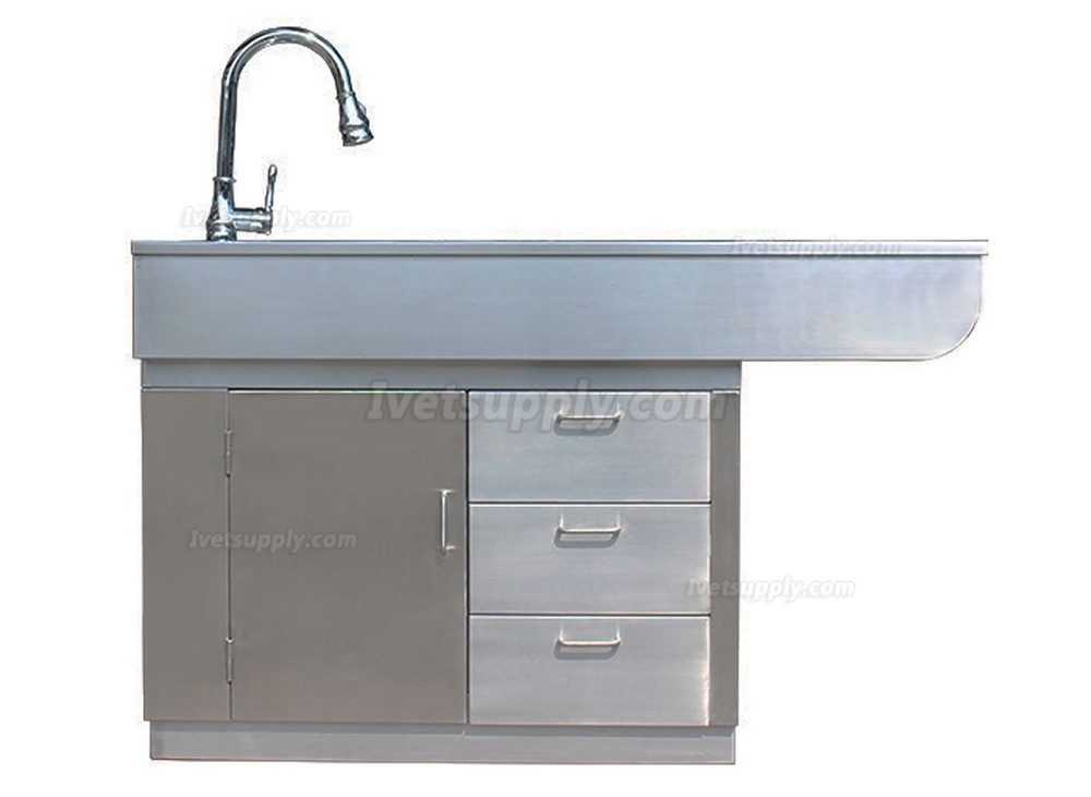 Vet Clinic Multifunctional Stainless Steel Pet Surgical Examination Table WT-16 With Facuets