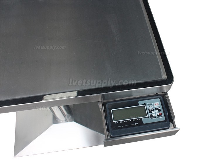 Veterinary Examination Table Pet Treatment Table WT-23 With Weighing Scale (Stainless Steel Material)