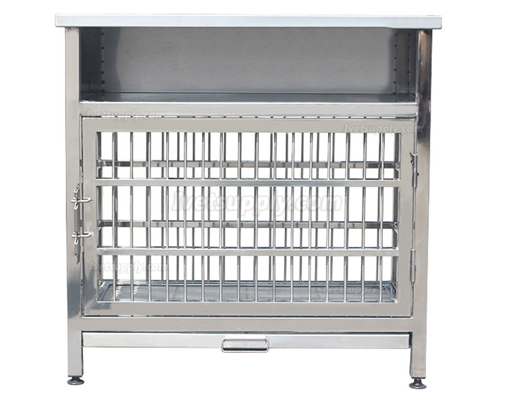 Veterinary stainless steel examination operating table WT-31with pet cage