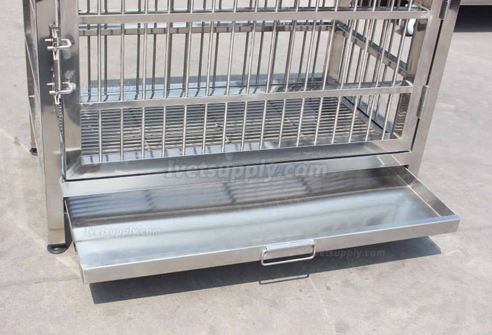 Veterinary stainless steel examination operating table WT-31with pet cage