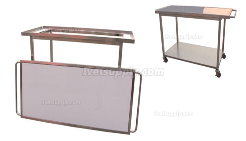 Animal Stretcher Vet Stainless Steel Stretcher WT--33 Stainless Steel Acrylic Surface Pet Stretcher For Small Animal