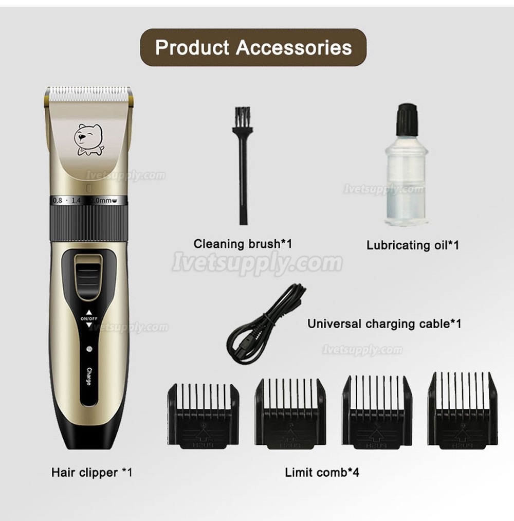 Electric Pet Grooming Kit Low Noise Dog Cats Hair trimmer WTF6-1