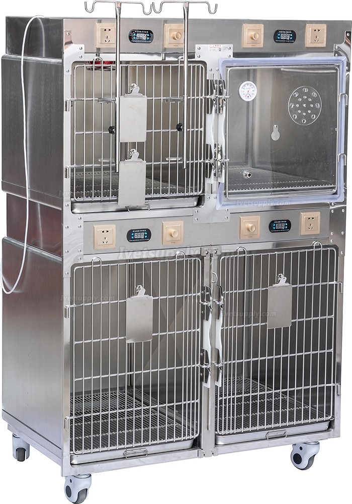 Veterinary Stainless Infrared Therapy Cage Pet Hospital Electromagnetic Therapeutic Cage