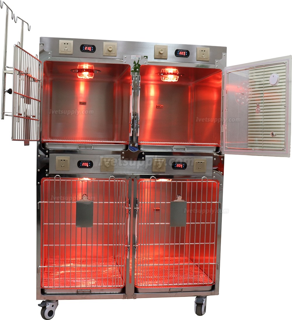 Veterinary Stainless Infrared Therapy Cage Pet Hospital Electromagnetic Therapeutic Cage