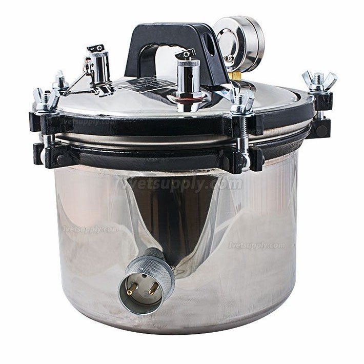 8L Portable Veterinary Autoclave Steam Sterilizer Table Top Sterilizer